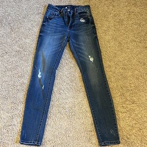 Aeropostale High Rise Curvy Skinny Jeans